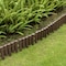 Gardenised Decorative Interlocking Half Log Lawn Edging Garden Ornamental Fence Border, PK 8 QI004111.8 - alternate 6